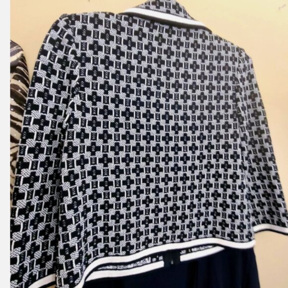 BUNDLE WOMENS ST JOHN JACKET JAEGER TOP CHECKED JESSICA MCCLINTOCK KIMOTO NEW 34 - Picture 4 of 8